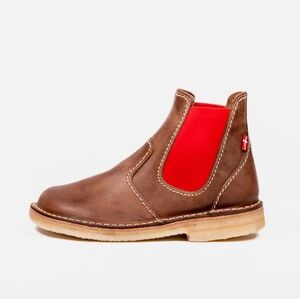 Duckfeet Roskilde Chelsea Boot Cocoa + Red 43